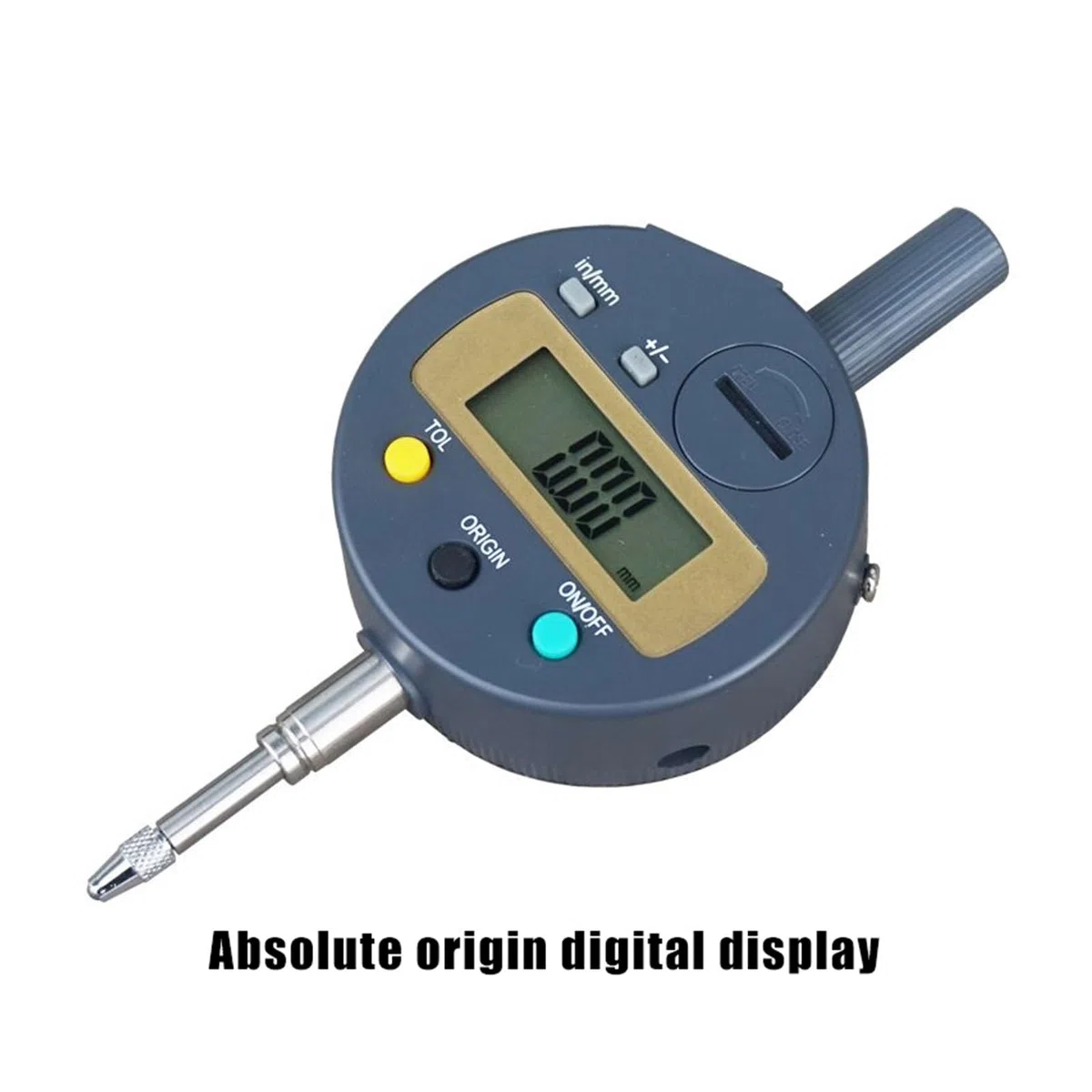 Indicatore del Quadrante, 0-12.7x0.01/0.001mm ABS Indicatore Digitale IP54 Origine Quadrante Elettronico Calibro Micrometro Strumenti di Misurazione dello Spessore(12.7mm0.001mm)