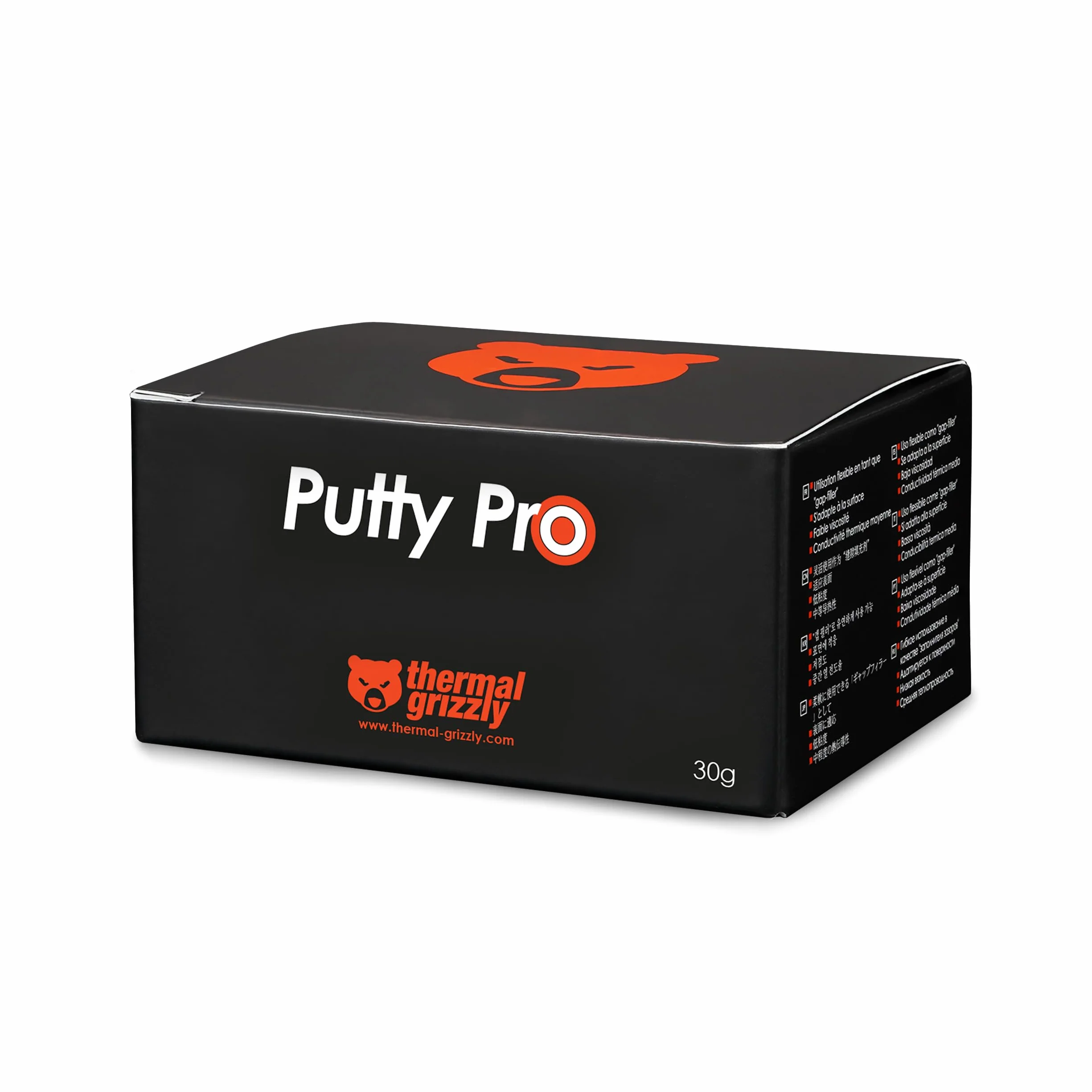 Thermal Grizzly TG Putty Pro, stucco termico ad alte prestazioni elettricamente non conduttivo per applicazioni GPU e PCB, 30 g