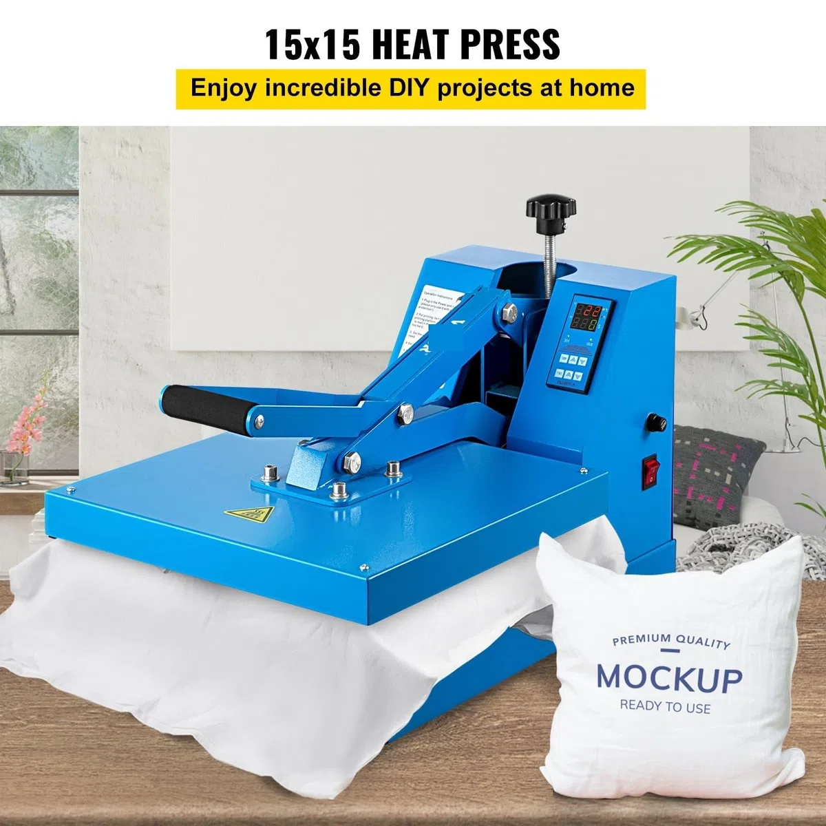 Pressa di calore Pressa di calore da 15X15 pollici, Macchina for sublimazione a pressa di calore for magliette di qualità industriale a conchiglia