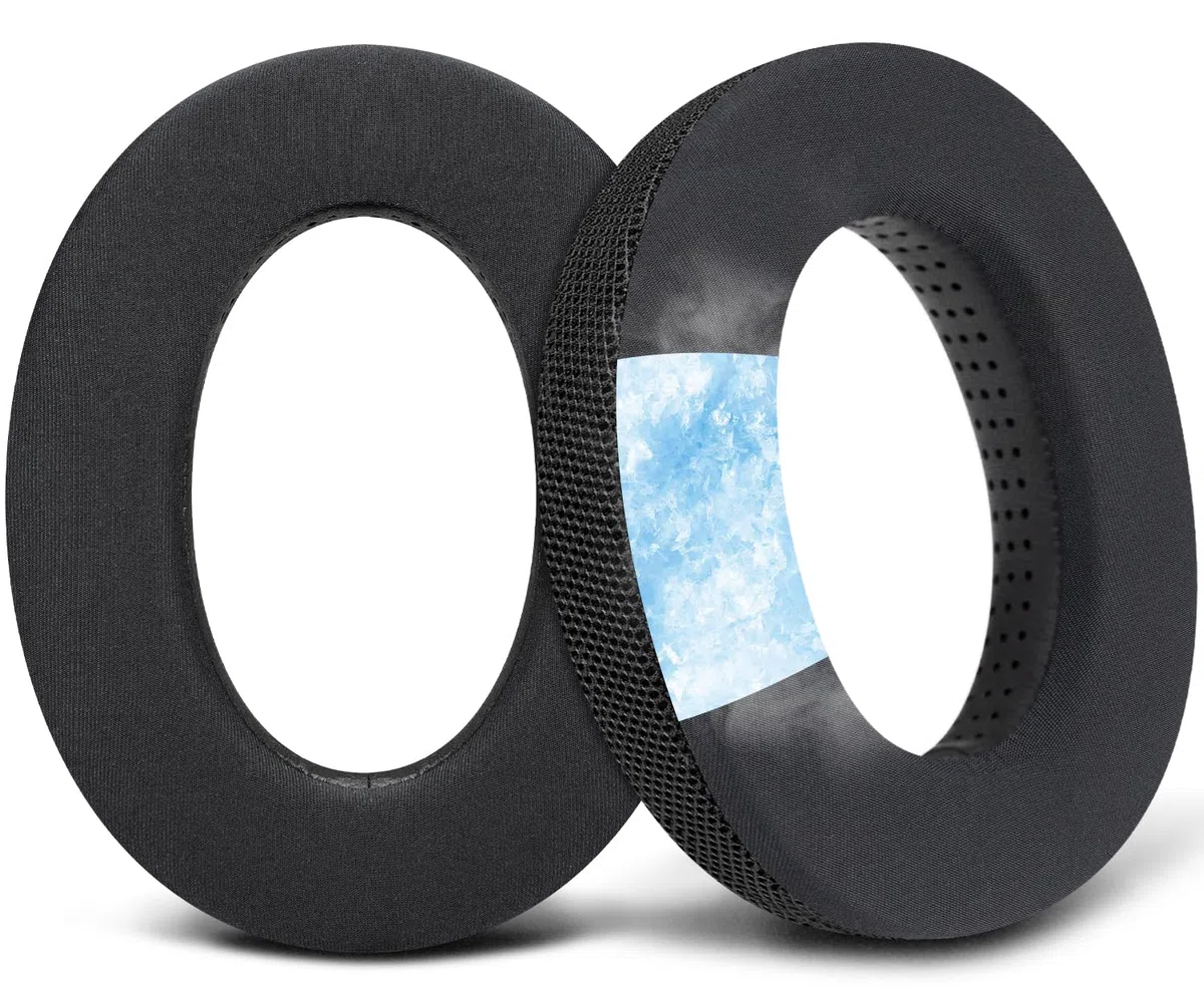 SOULWIT Cuscinetti in Gel di Raffreddamento per Sennheiser HD599/HD598/SE/CS/SR/HD560S/HD595/HD569/HD558/HD518/HD515/Game Zero/G4ME Zero,PC37X/PC38X/PC350/PXC350/PXE350/PC360/HD380/HD380-Pro/HME95