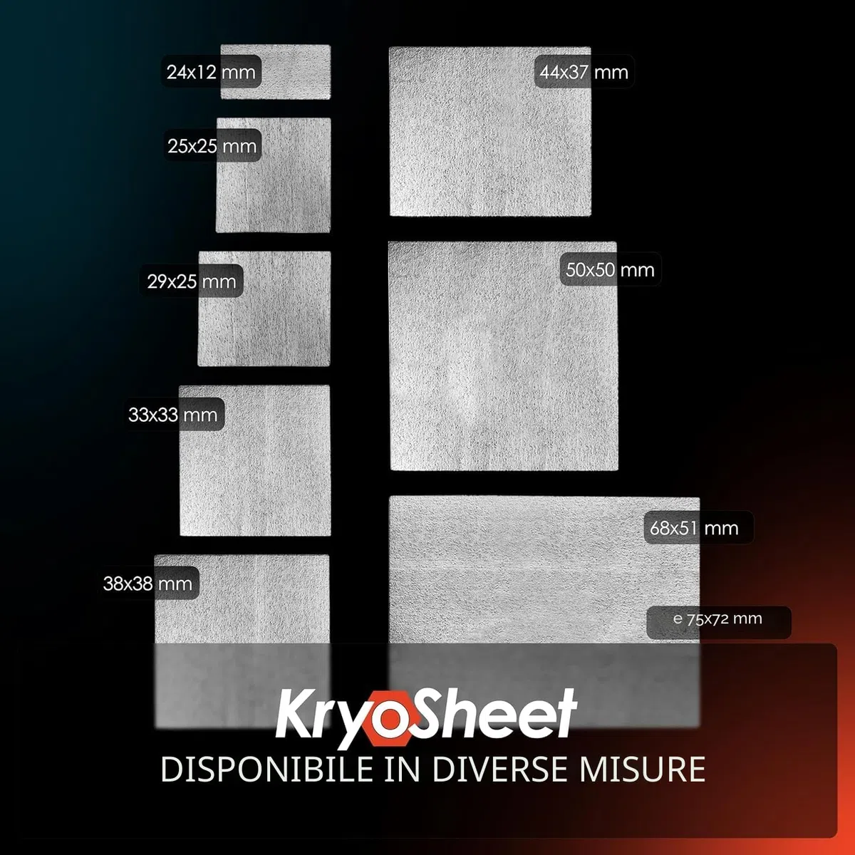 Thermal Grizzly KryoSheet Wärmeleitpad, 24 x 12 mm