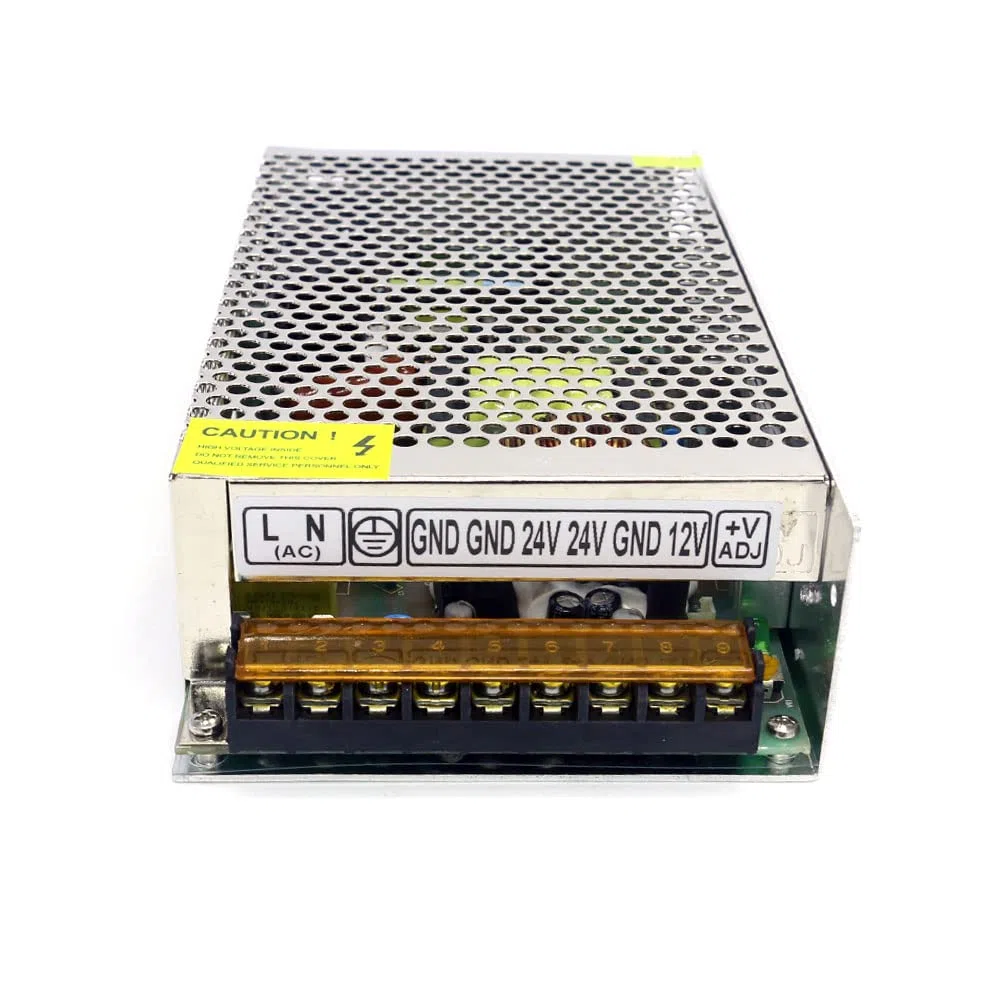 Alimentatore Da Banco,Alimentatore Da Laboratorio Dc. 5V 12V 24V. Alimentatore di commutazione 15 0W 200W 250W. Doppia uscita DC. Alimentatore motore con due serie di output(24V8A 12V5A Dual)