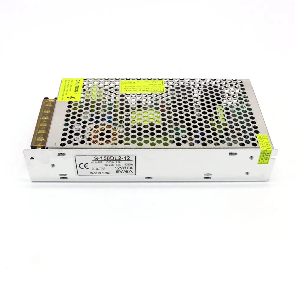 Alimentatore Da Banco,Alimentatore Da Laboratorio Dc. 5V 12V 24V. Alimentatore di commutazione 15 0W 200W 250W. Doppia uscita DC. Alimentatore motore con due serie di output(24V8A 12V5A Dual)