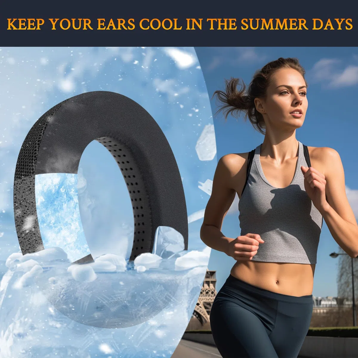 SOULWIT Cuscinetti in Gel di Raffreddamento per Sennheiser HD599/HD598/SE/CS/SR/HD560S/HD595/HD569/HD558/HD518/HD515/Game Zero/G4ME Zero,PC37X/PC38X/PC350/PXC350/PXE350/PC360/HD380/HD380-Pro/HME95