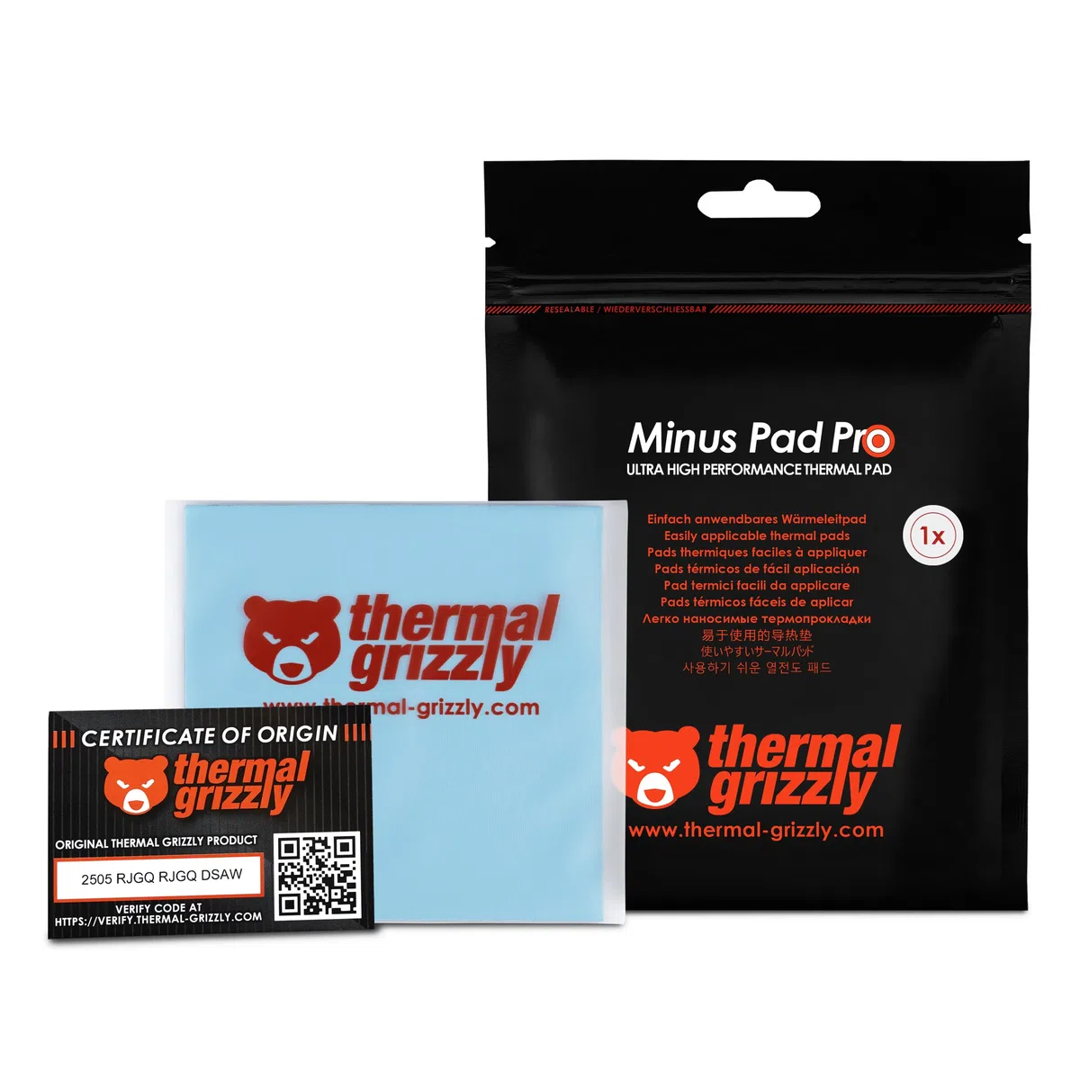 Thermal Grizzly Minus Pad Pro - 100 x 100 x 0,5 mm