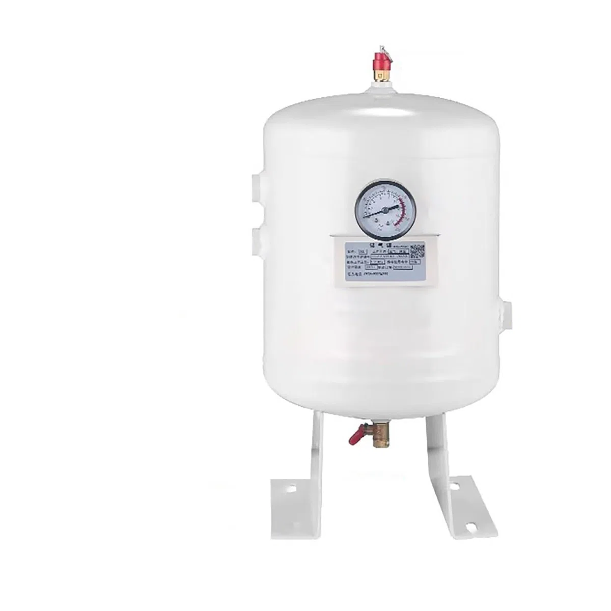 Serbatoio Aria Compressa Serbatoio di Aria Compressa Ricaricabile con Raccordi, Serbatoi di Accumulo d'Aria Verticali per Autocarri/Pneumatici, Bombole di Gas per Compressori Ad(10 L/2.6 Gal)