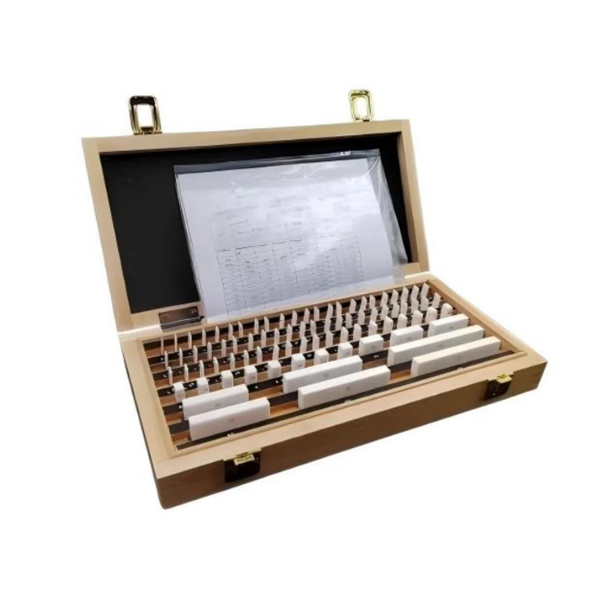 83 pezzi/set, set di blocchetti riscontro rettangolari in ceramica, strumenti grado 1 for l'ispezione micrometri e calibri per la metrologia professionale
