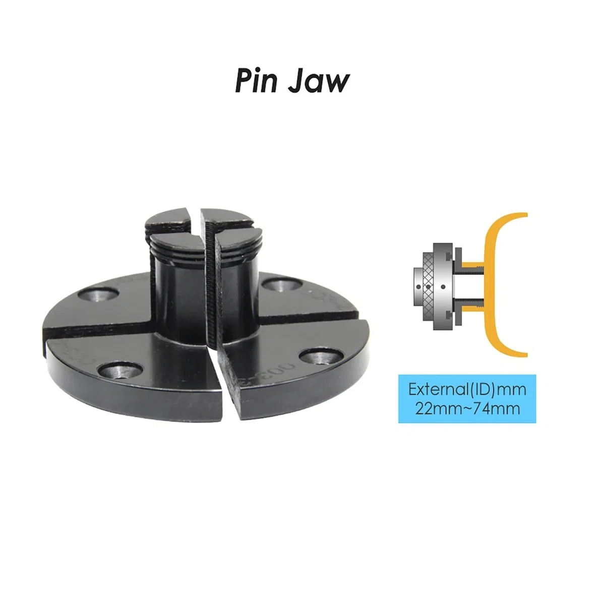 Ganascia a gradini for tornio for legno in acciaio da 4", set di 4 griffe di precisione for la lavorazione del legno, parti di ricambio(Step Jaw)