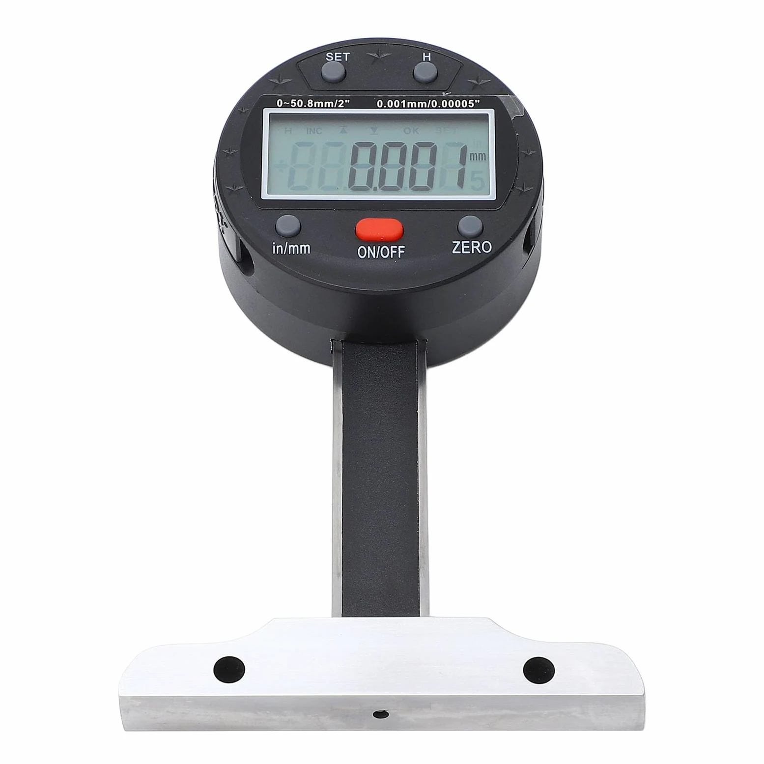 Profondità elettronica, misuratore di profondità digitale con display LCD, precisione 0001mm. Profondità in acciaio inossidabile, 0 508mm. Gamma di trasferimento di dati USB per