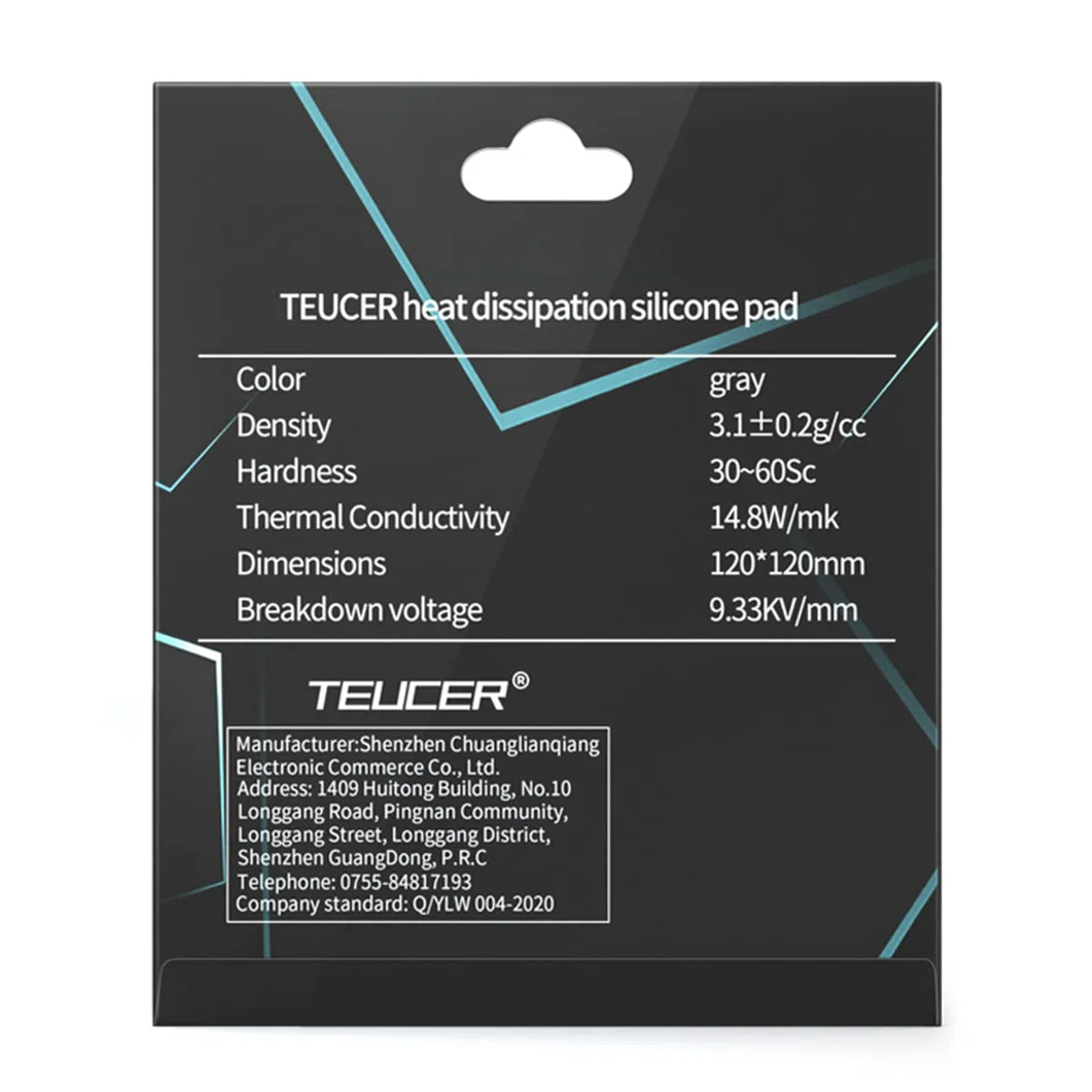 Pad Termico 14,8 W/MK,120x120x1mm Thermal Pad, Pad Termici in Silicone per dissipatore di Calore/GPU/CPU/LED (1mm)