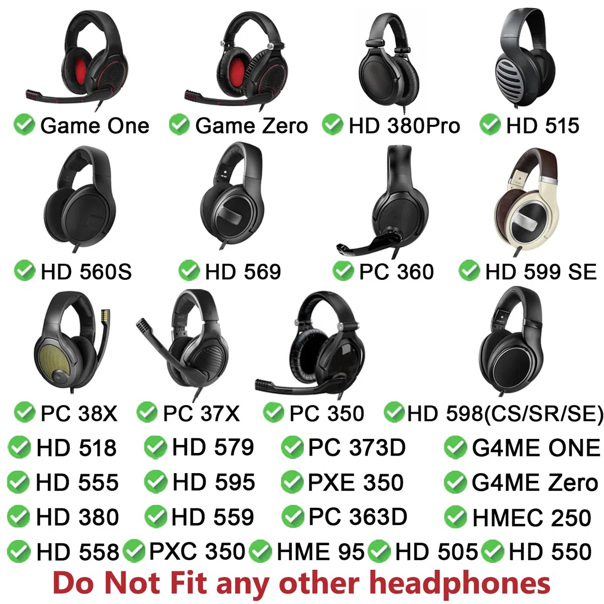 SOULWIT Cuscinetti in Gel di Raffreddamento per Sennheiser HD599/HD598/SE/CS/SR/HD560S/HD595/HD569/HD558/HD518/HD515/Game Zero/G4ME Zero,PC37X/PC38X/PC350/PXC350/PXE350/PC360/HD380/HD380-Pro/HME95