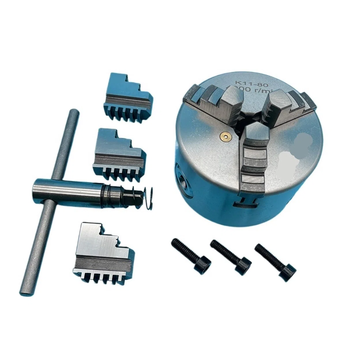 K11-80 Mandrino for tornio autocentrante a 3 griffe, for la lavorazione del legno