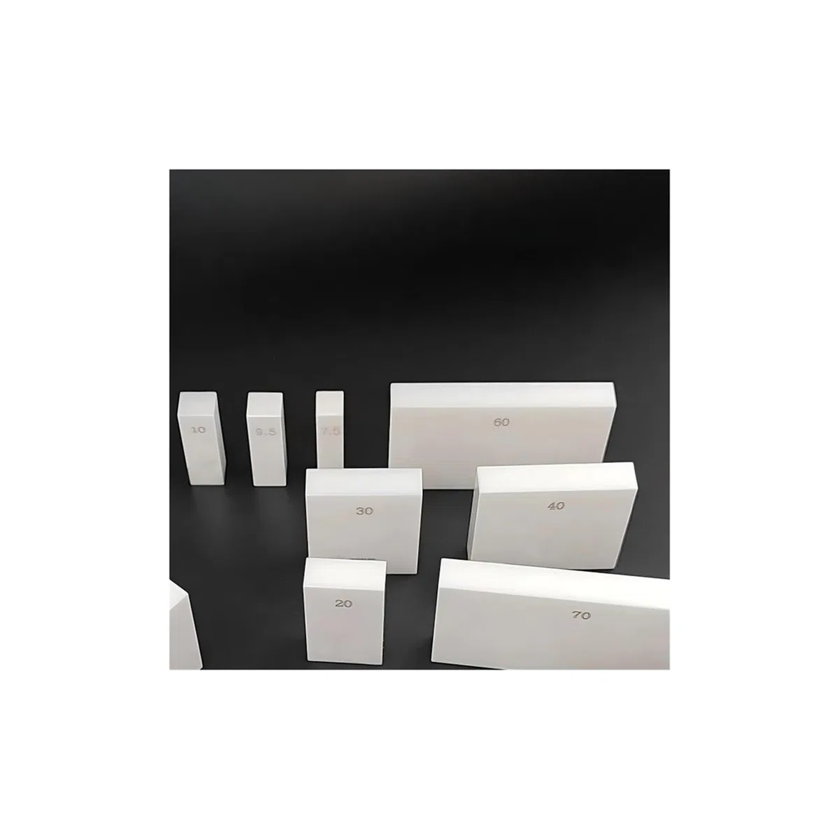 83 pezzi/set, set di blocchetti riscontro rettangolari in ceramica, strumenti grado 1 for l'ispezione micrometri e calibri per la metrologia professionale